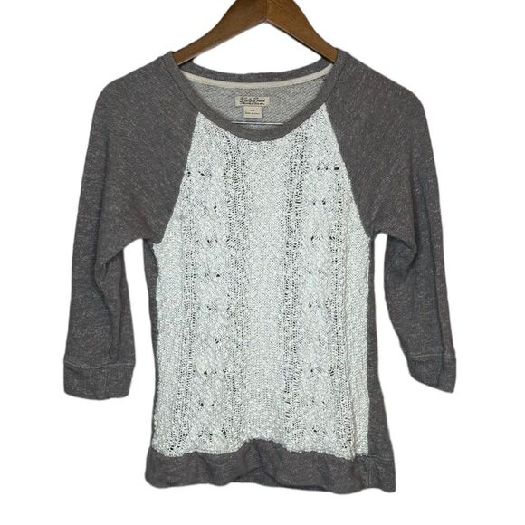 Lucky Brand Gray and White Sweater size XS - Picture 1 of 5